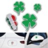 Aluminum car / motorcycle sticker - four leaf lucky cloverStickers