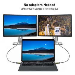 USB C HDMI cable Type-C to HDMI - Thunderbolt 3 - converter - adapter - 4K 60Hz - for MacBook / Huawei Mate 30 40 ProCables