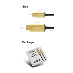 USB C HDMI cable Type-C to HDMI - Thunderbolt 3 - converter - adapter - 4K 60Hz - for MacBook / Huawei Mate 30 40 ProCables