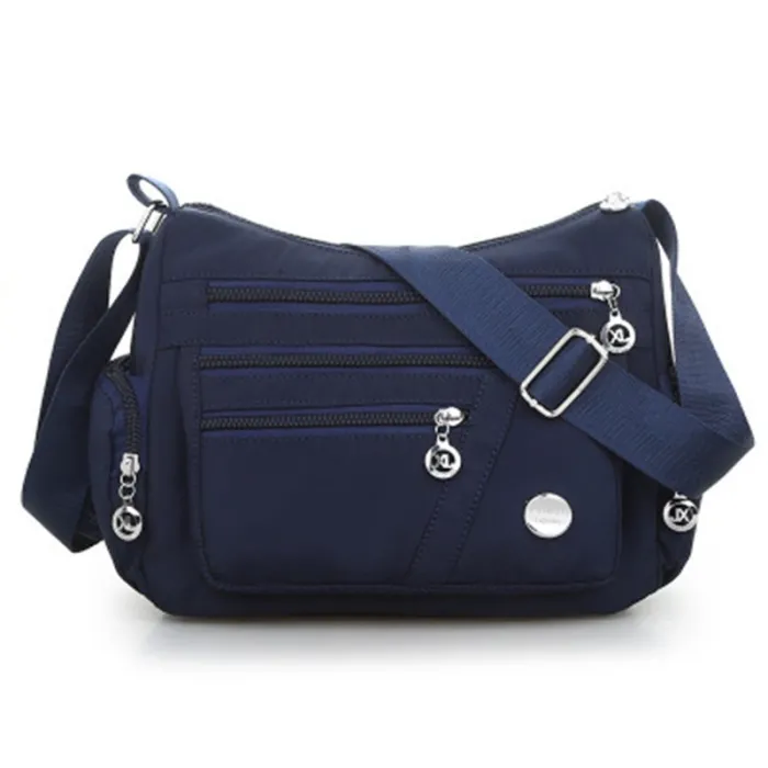 Fashionable shoulder bag - with zipper - large capacity - nylon - waterproofBags