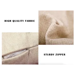 Decorative cushion cover case - linen - Mr / Mrs printed - 45 * 45cmCushion covers