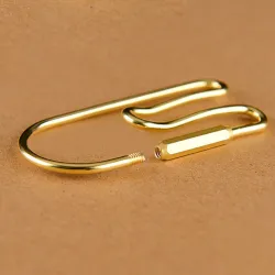 Vintage brass loop - golden keychain - key organizerKeyrings