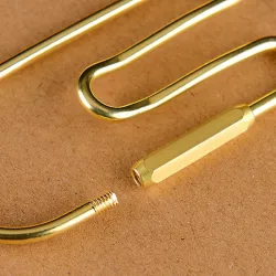 Vintage brass loop - golden keychain - key organizerKeyrings