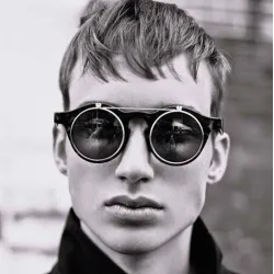 Vintage flip up sunglasses - steampunk style - double layer - unisexSunglasses