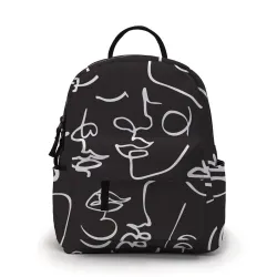 Trendy mini backpack - waterproof - abstract face printedBackpacks