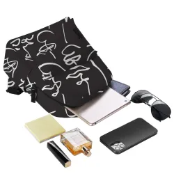 Trendy mini backpack - waterproof - abstract face printedBackpacks