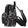 Trendy mini backpack - waterproof - abstract face printedBackpacks