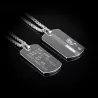 Tungsten pendant - with inlay stone - titanium steel chain necklaceNecklaces
