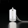 Tungsten pendant - with inlay stone - titanium steel chain necklaceNecklaces
