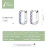 Contrast color purple-blue earrings - 925 sterling silverEarrings