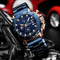 CRRJU - luxury men's watch - big dial - waterproof - stainless steelWatches