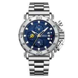 CRRJU - luxury men's watch - big dial - waterproof - stainless steelWatches