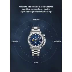 CRRJU - luxury men's watch - big dial - waterproof - stainless steelWatches