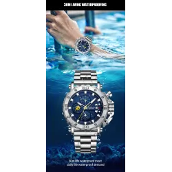 CRRJU - luxury men's watch - big dial - waterproof - stainless steelWatches