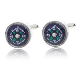 Cufflinks with working compassCufflinks