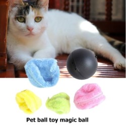 Magic electric ball - battery powered - with plush cover - pets toy - 5 piecesToys