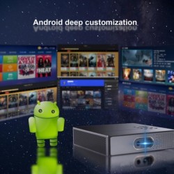 WZATCO S5 - mini DLP 3D projector - 4K - 5G - WIFI - Smart Android 9- full HD - 1080P