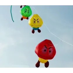 Soft inflatable kite - multi-color - mushroom - 3MKites