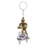 Pushing / grinding skeleton - vintage keychainKeyrings