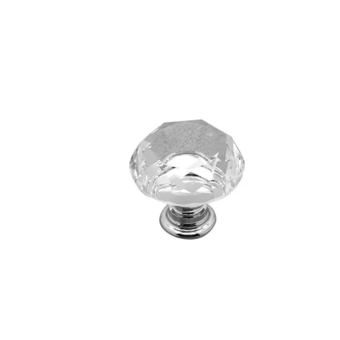 Elegant furniture knobs - glass diamond shapeFurniture