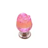 Luxurious furniture knobs - glass crystal rose shapeFurniture