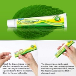 Mint herbal cream - hemorrhoids ointment - pain relief - external useSkin