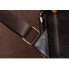 Women's retro backpack - floral embossing - genuine leather - large capacityBackpacks
