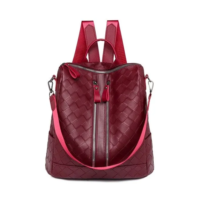 Elegant leather backpack - multifunction shoulder bagBackpacks