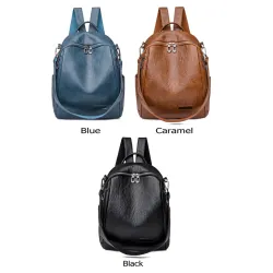 Multifunctional backpack - fashionable shoulder leather bagBackpacks
