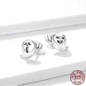 Small stud earrings - 925 sterling silver - little ghostEarrings