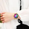 Creative Quartz watch - colorful dial - waterproof - stainless steel / leather strap - unisexWatches