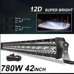 LED light bar - 3-row - combo beam - waterproof - for car / tractor / 4WD / truck / SUV / ATV - 12V - 24VLED light bar