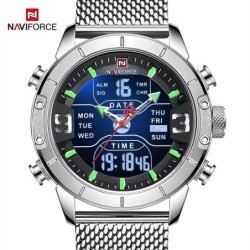 NAVIFORCE - luxurious sports watch - quartz - digital - analog dual display - waterproof