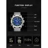 NAVIFORCE - luxurious sports watch - quartz - digital - analog dual display - waterproofWatches