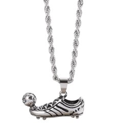 Necklace - with a football shoe