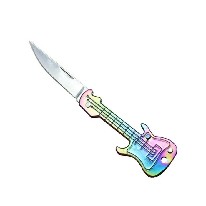 Mini pocket knife - foldable - guitar shape - stainless steelKnives & Multitools
