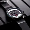 SINOBI - stylish creative quartz watch - rubber strapWatches