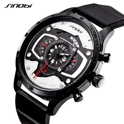 SINOBI - stylish creative quartz watch - rubber strapWatches