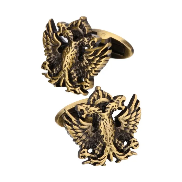 Vintage metal cufflinks - double-headed eagleCufflinks