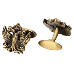 Vintage metal cufflinks - double-headed eagleCufflinks