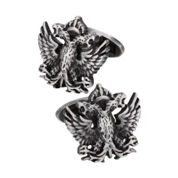Vintage metal cufflinks - double-headed eagleCufflinks