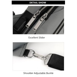 Luxurious chest / shoulder bag - backpack - USB charging port - waterproof - unisexBackpacks