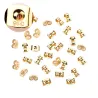 Earring back stopper - nut - 316L stainless steel - 100 piecesEarrings