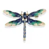 Fashionable vintage brooch - with crystal dragonflyBrooches