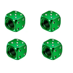 Aluminum tire valves - dice shaped - 4 piecesWheel parts