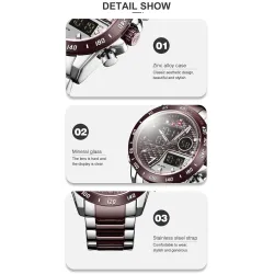 NAVIFORCE - luxury quartz watch - stainless steel - waterproofWatches