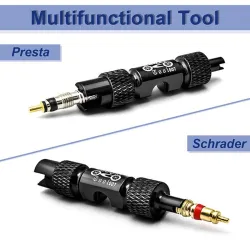 Multifunctional bike tool - schrader - presta - wrench - tire nozzle installation - valve removalRepair