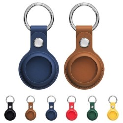 Leather protective case for Apple Airtags - keychainKeyrings