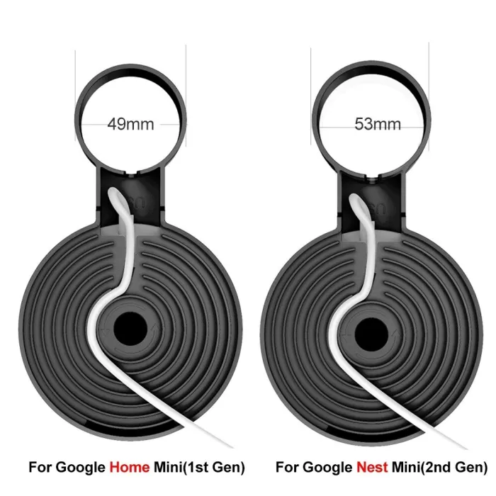 Outlet wall mount holder - audio voice assistant - plug - for Google Home Mini / Nest MiniNetwork