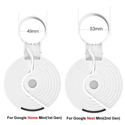 Outlet wall mount holder - audio voice assistant - plug - for Google Home Mini / Nest MiniNetwork